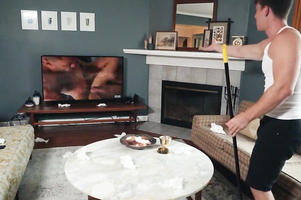 Roommates enjoying anal