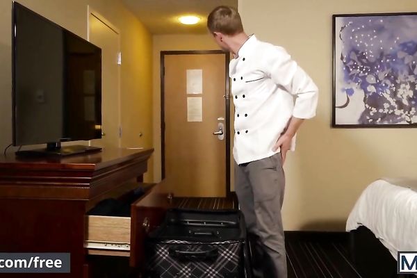 Twink is shocked to see the all the dildos at the bottom of the bag
