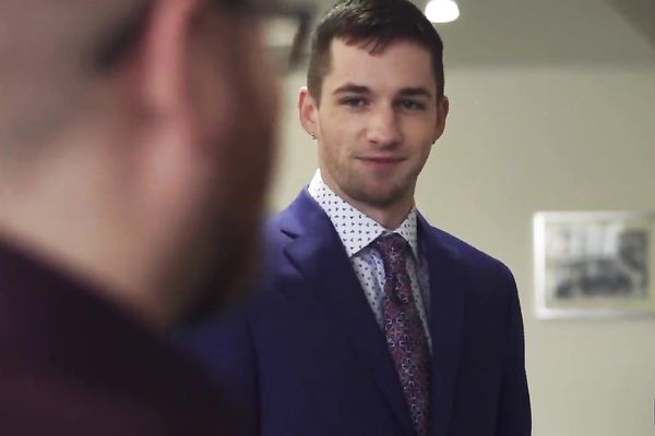 Office worker dominated by his hard-ass boss