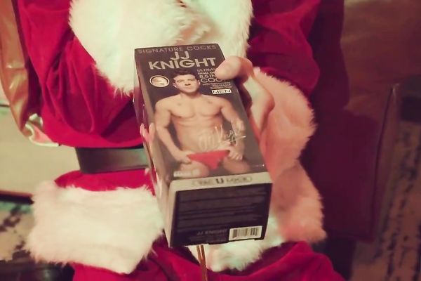 Two boys leave milk and cookies for Santa