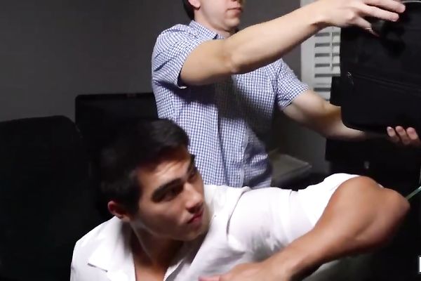 Sexy, muscular man and his wife’s boyish assistant