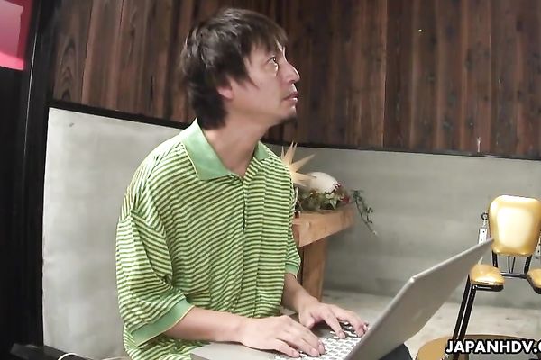 Cute looking Asian lady Mahiru getting drilled